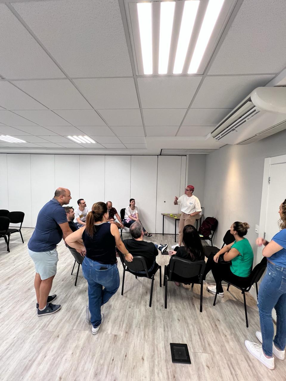 Workshop de liderança com equipe